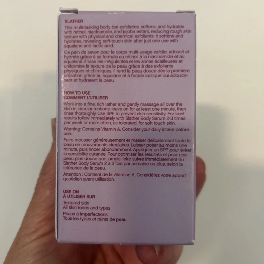 Topicals Slather  Bar ( 2 Bars) NIB Full Size Exfoliating/Smoothing.